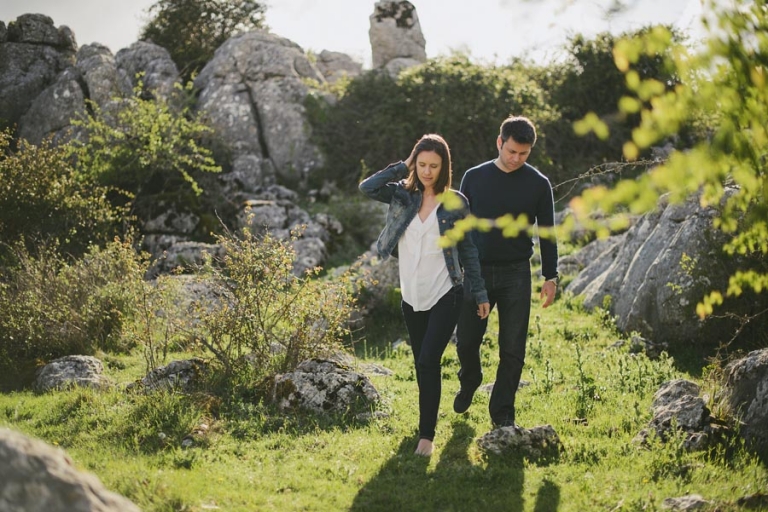 Fotografía de boda original en Torcal Antequera Málaga