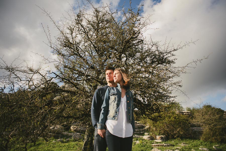 Fotografía de boda original en Torcal Antequera Málaga