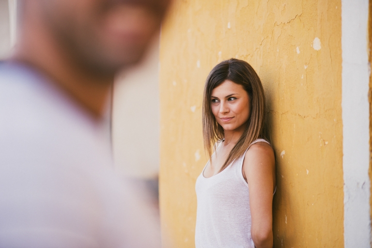 Fotografía actual moderna de pareja preboda Andalucía Jaén