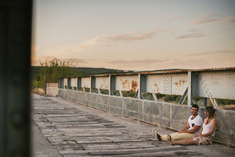 Puente via verde Fotografía actual moderna de pareja Andalucía Jaén