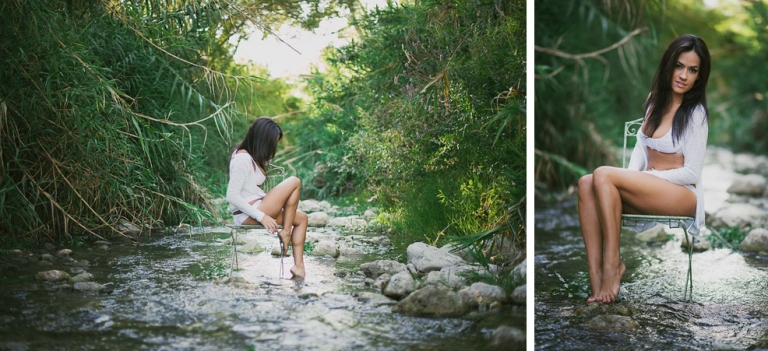Fotografía boudoir en exterior España