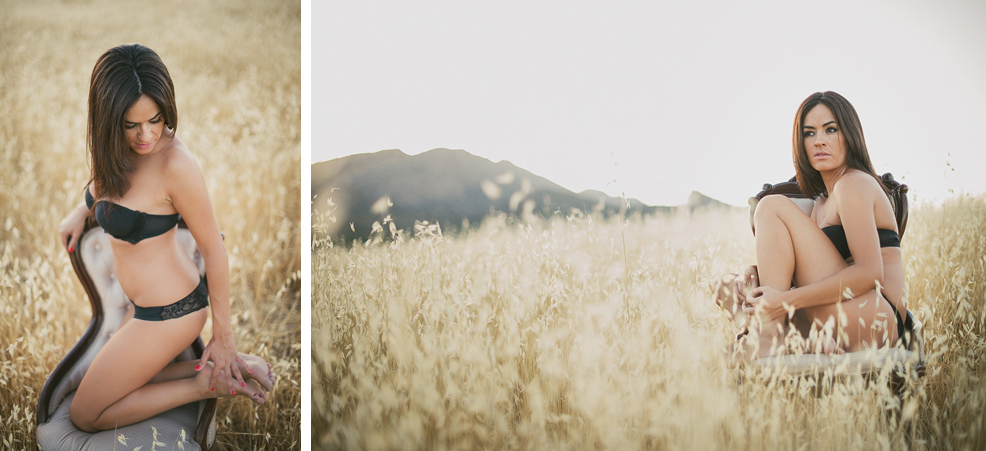 Fotografía boudoir en exterior España, Lencería