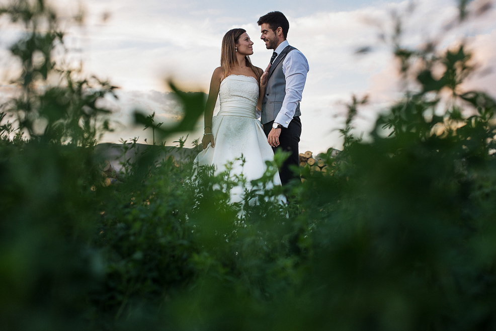 fotografía artistica de boda en el bosque